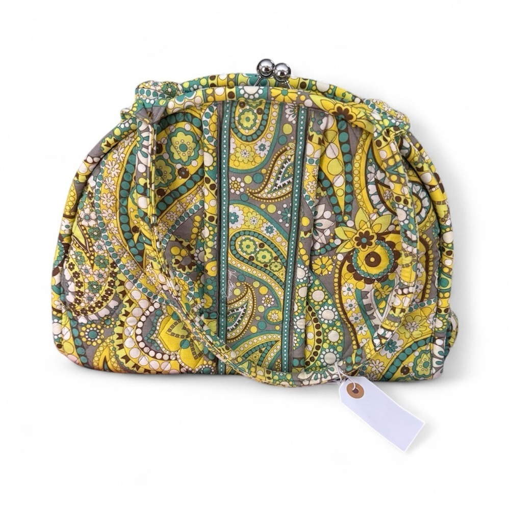 Vera Bradley Eloise Quilted Cotton Bag Lemon Parfait